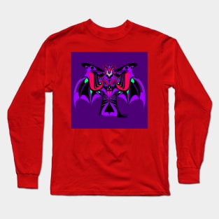 uukum soots camazots the mayan dracula vampire ecopop pattern armor Long Sleeve T-Shirt